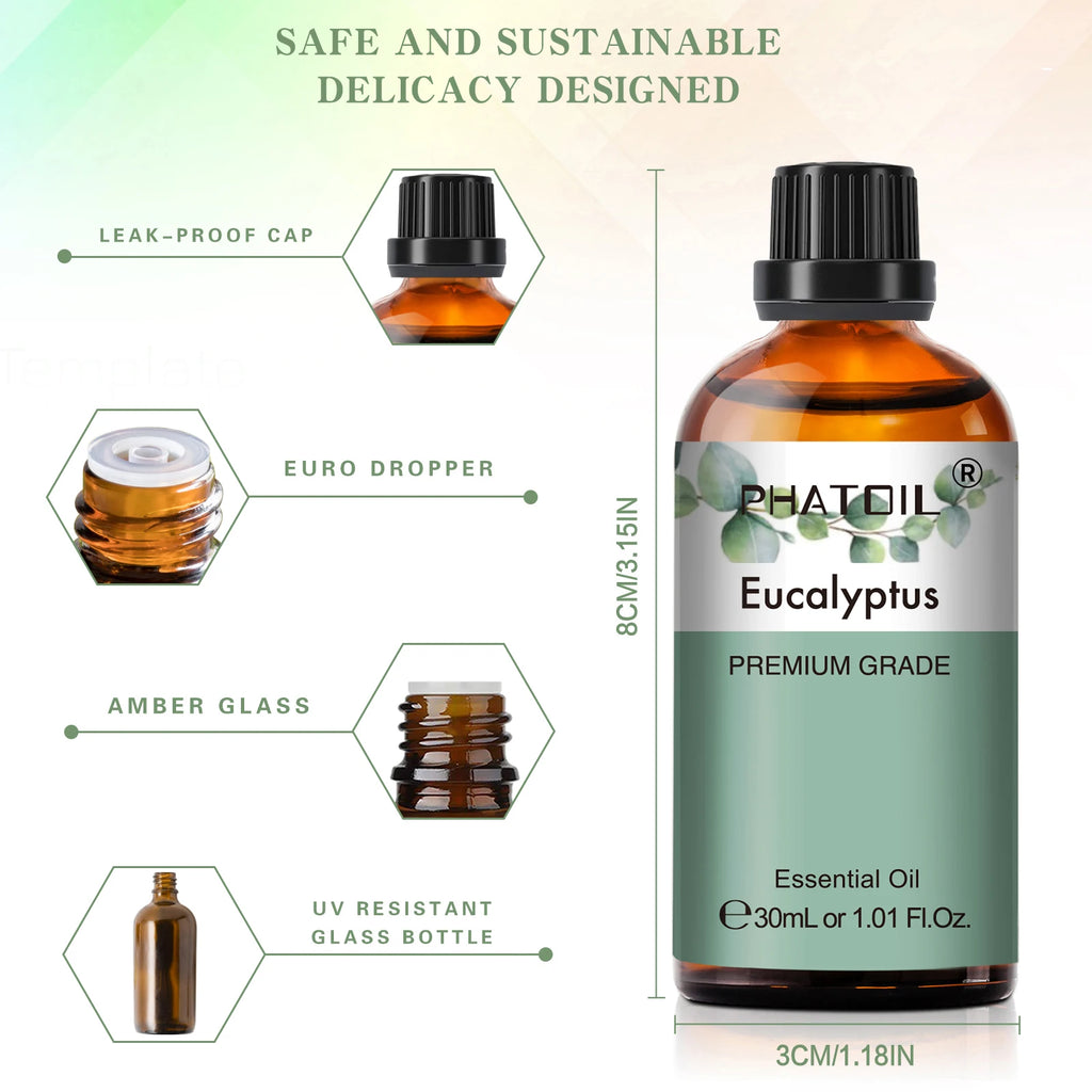 ✨ Discover the Essence of Nature: PHATOIL 30ml Pure Essential Oils